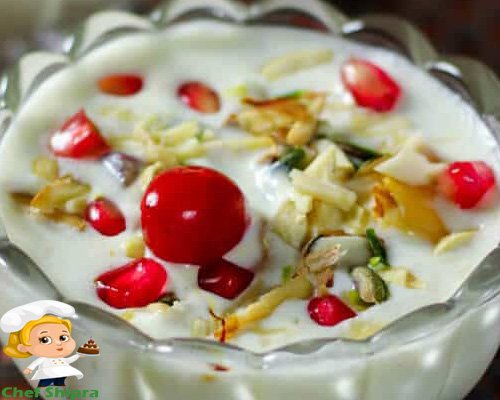 fruit cream, chef shipra